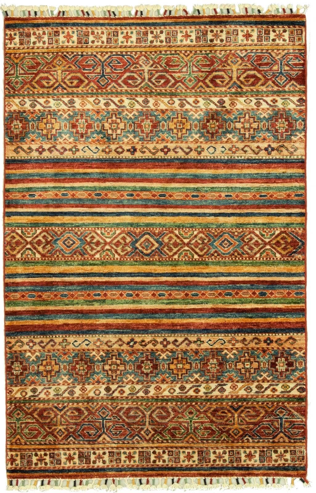 AFGÁN SHIRVAN SHAWL KÉZI CSOMÓZÁSÚ GYAPJÚ SZŐNYEG