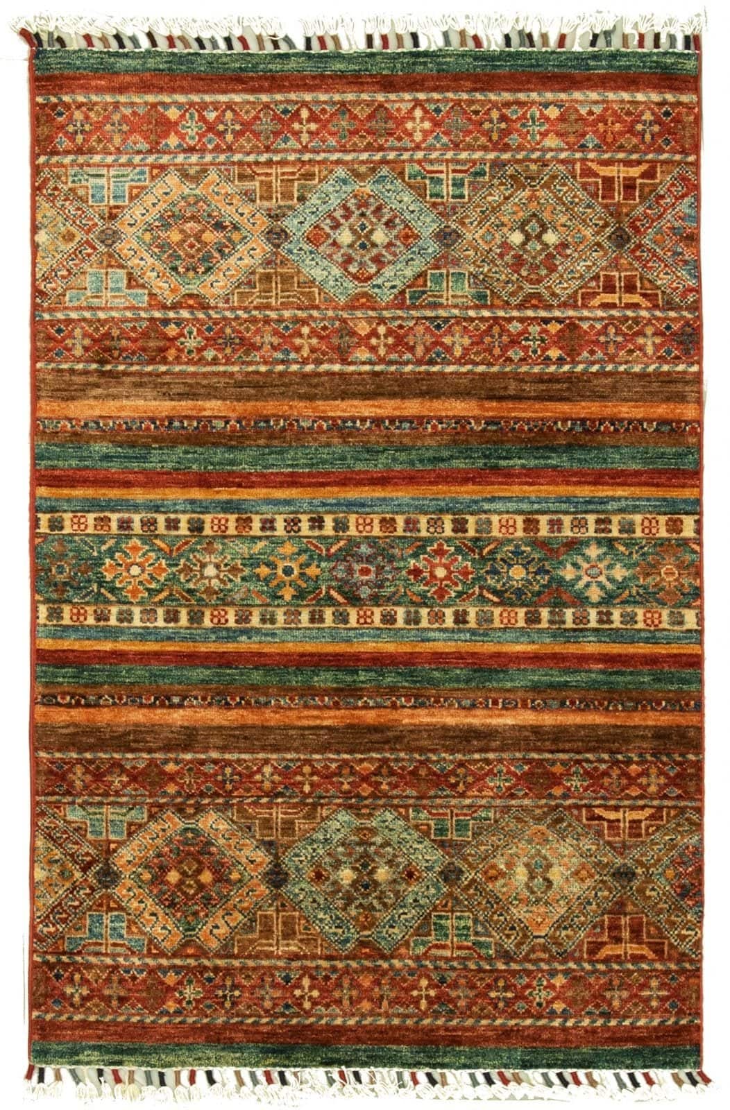 AFGÁN SHIRVAN SHAWL KÉZI CSOMÓZÁSÚ GYAPJÚ SZŐNYEG