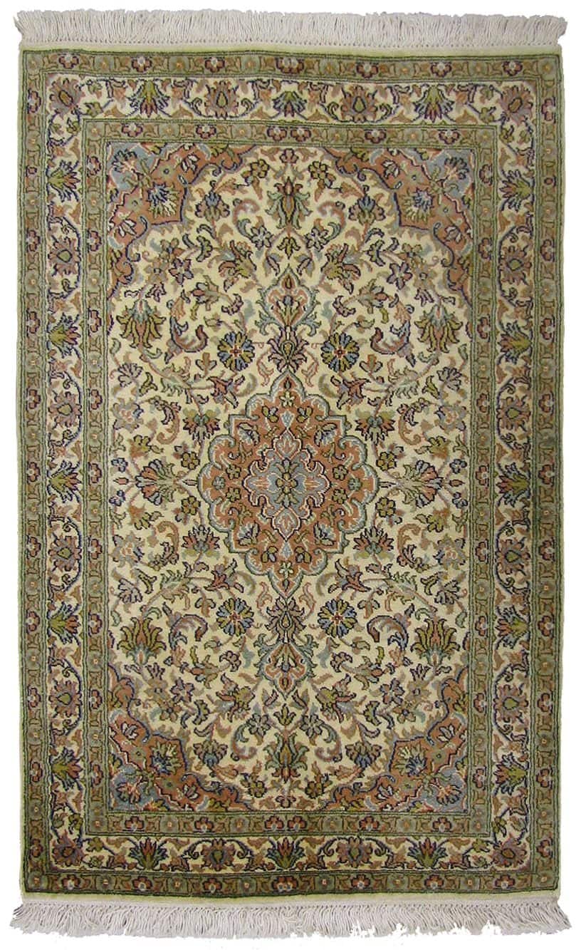 INDIAI KASMÍR SELYEM KÉZI CSOMÓZÁSÚ SZŐNYEG