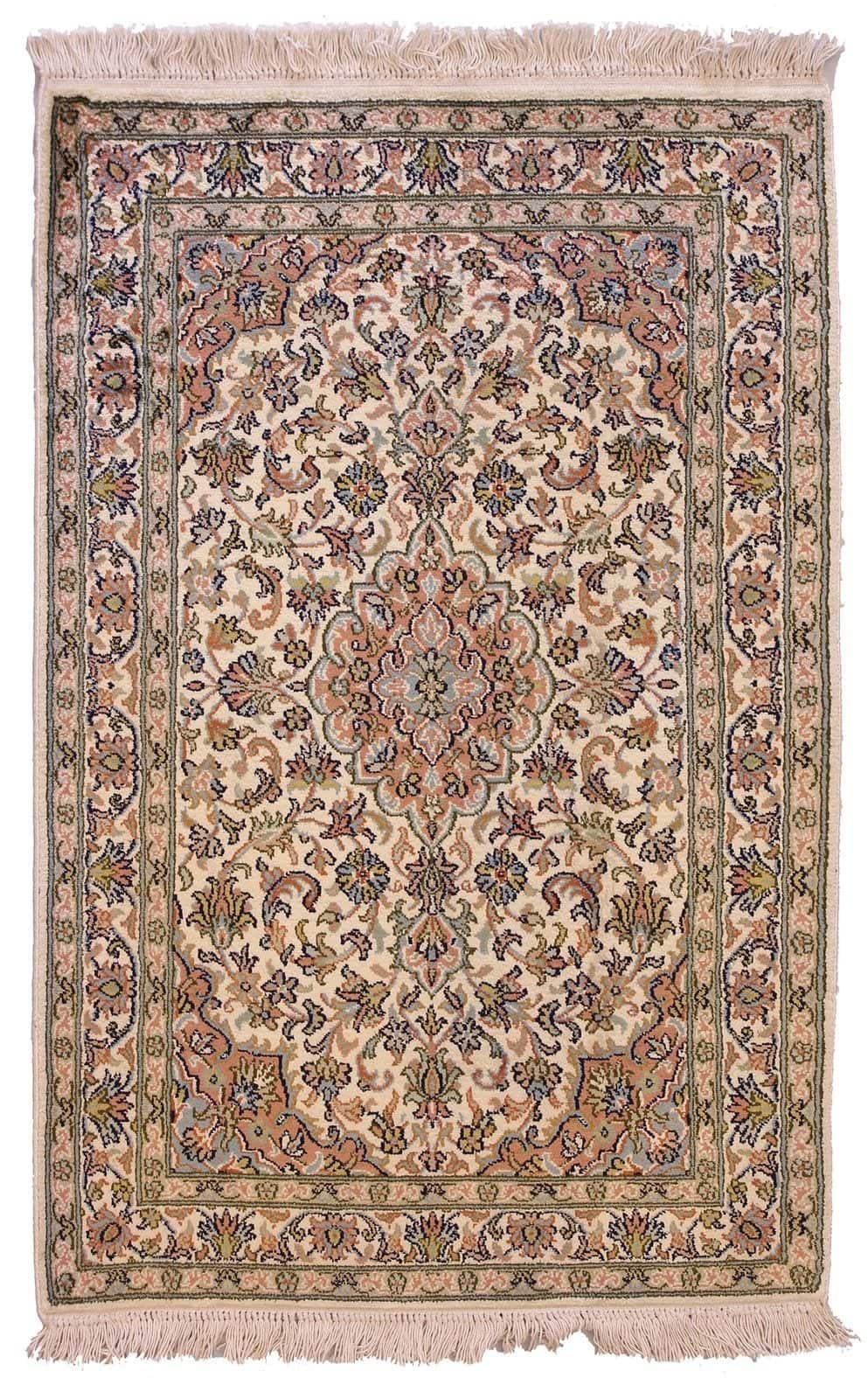 INDIAI KASMÍR SELYEM KÉZI CSOMÓZÁSÚ SZŐNYEG