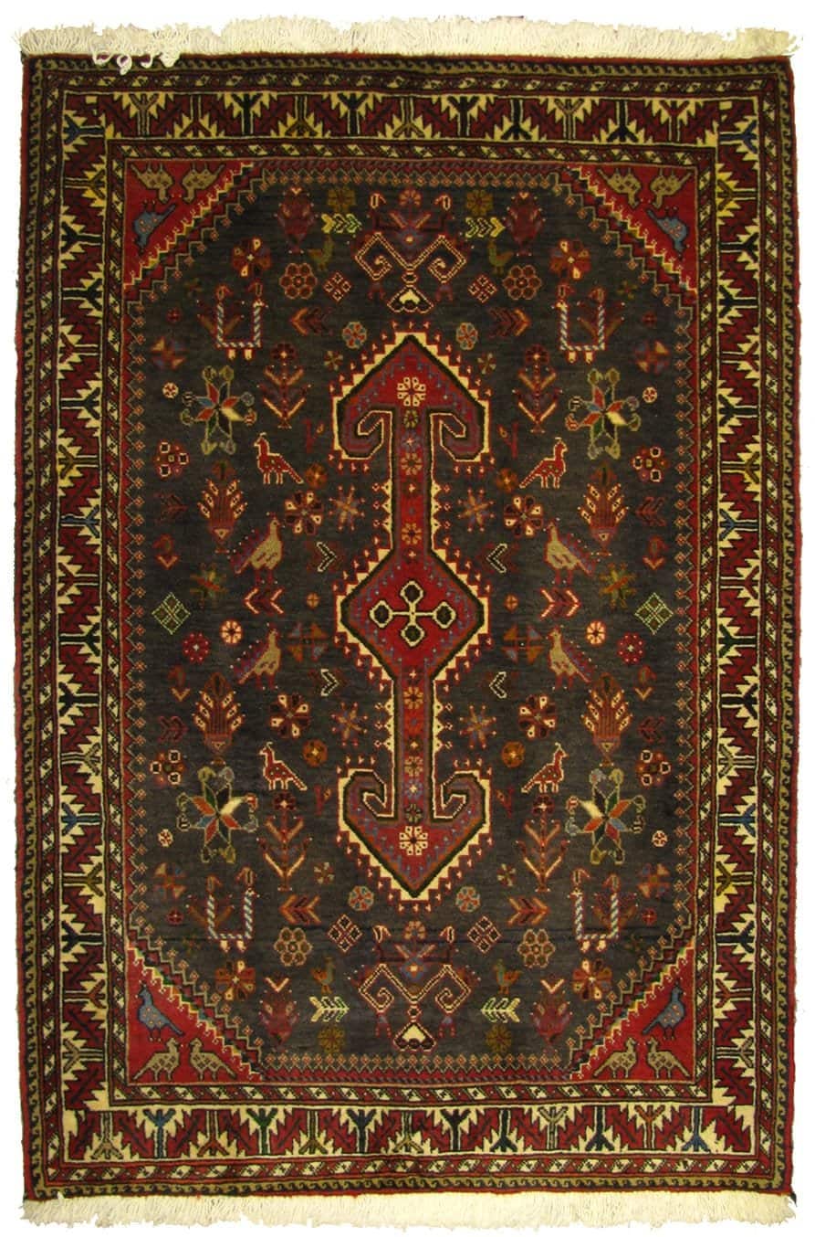 IRANIAN NASRABAD HANDMADE WOOL CARPET