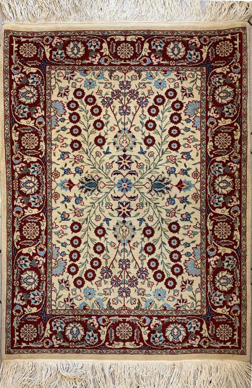 CHINESE TABRIZ HANDMADE WOOL CARPET