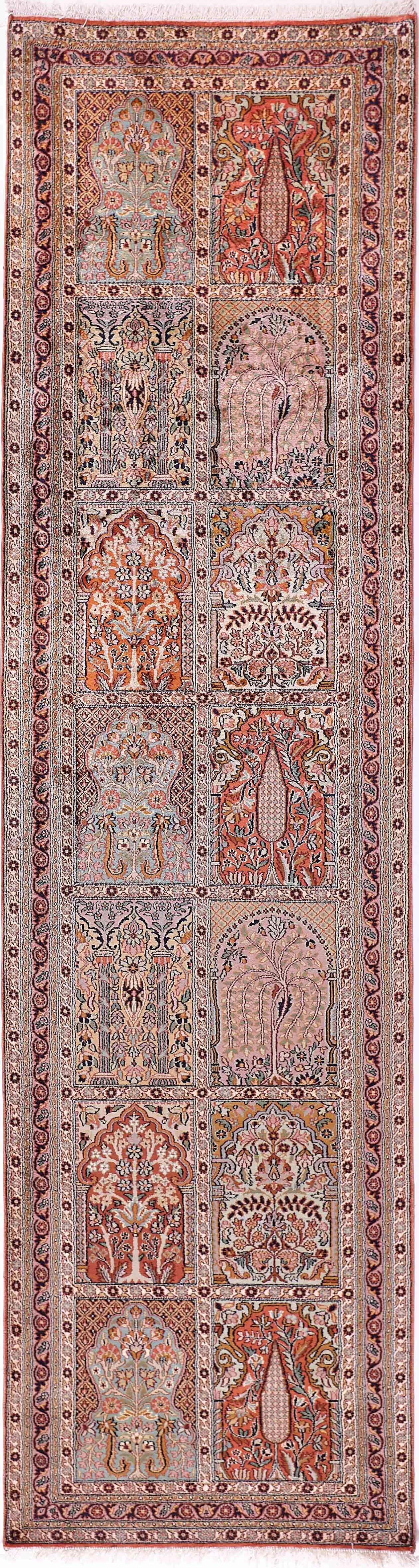 INDIAN KASHMIR SILK HANDMADE CARPET