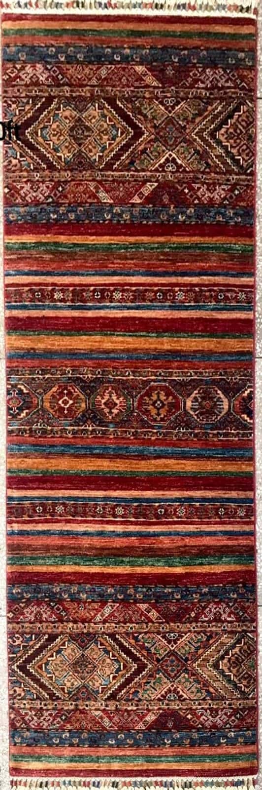 AFGÁN SHIRVAN SHAWL KÉZI CSOMÓZÁSÚ GYAPJÚ SZŐNYEG