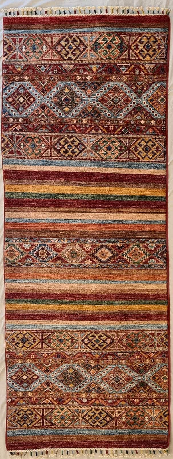 AFGÁN SHIRVAN SHAWL KÉZI CSOMÓZÁSÚ GYAPJÚ SZŐNYEG