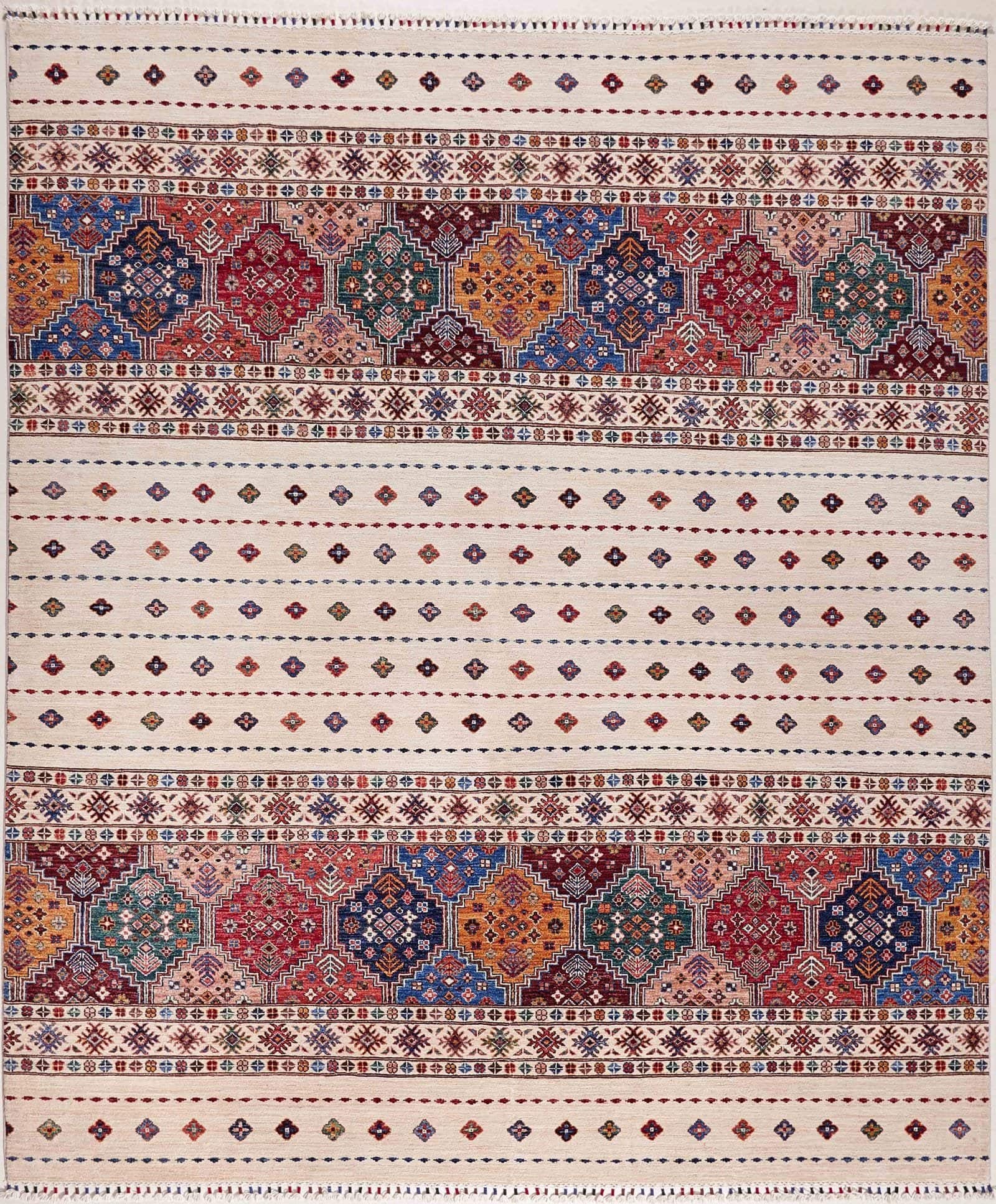 AFGÁN SHIRVAN SHAWL KÉZI CSOMÓZÁSÚ GYAPJÚ SZŐNYEG