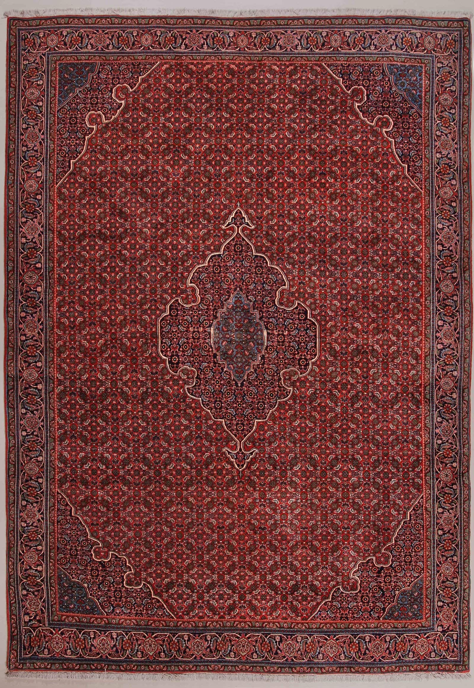 IRANIAN BIDJAR SUZANI HANDMADE WOOL CARPET