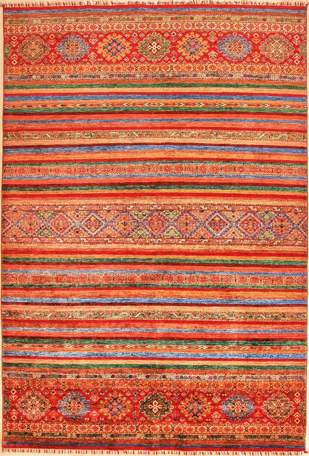 AFGÁN SHIRVAN SHAWL KÉZI CSOMÓZÁSÚ GYAPJÚ SZŐNYEG