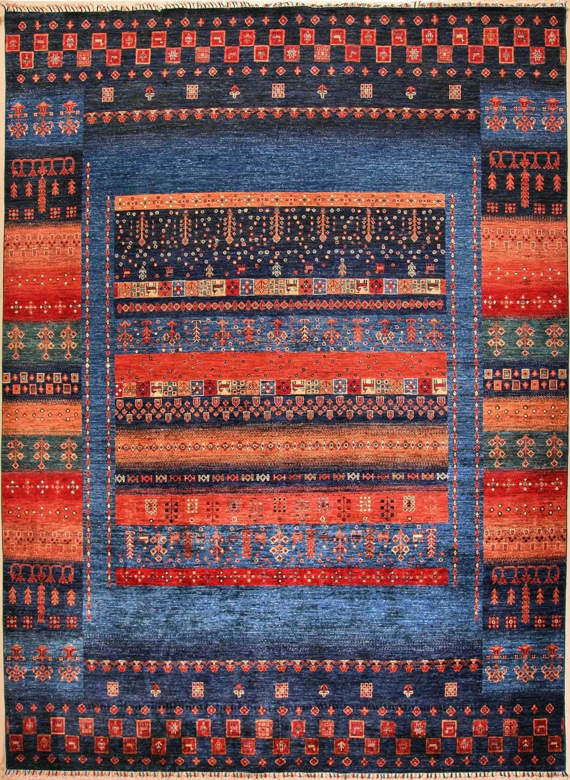 AFGHAN SHIRVAN HANDMADE WOOL CARPET