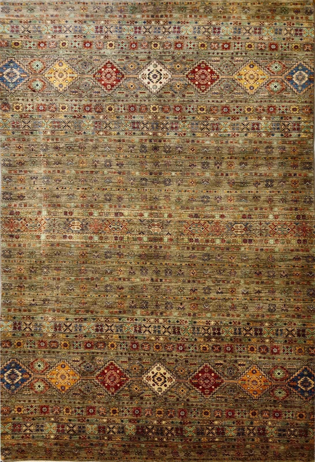 AFGÁN SHIRVAN SHAWL KÉZI CSOMÓZÁSÚ GYAPJÚ SZŐNYEG