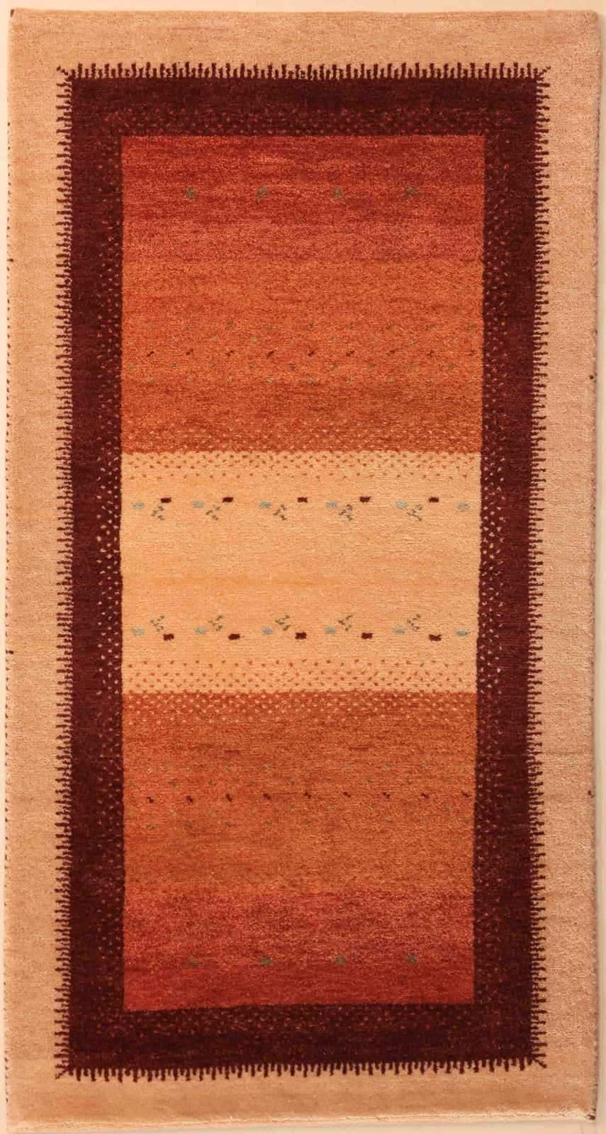 INDIAI GABBEH KÉZI CSOMÓZÁSÚ GYAPJÚ SZŐNYEG