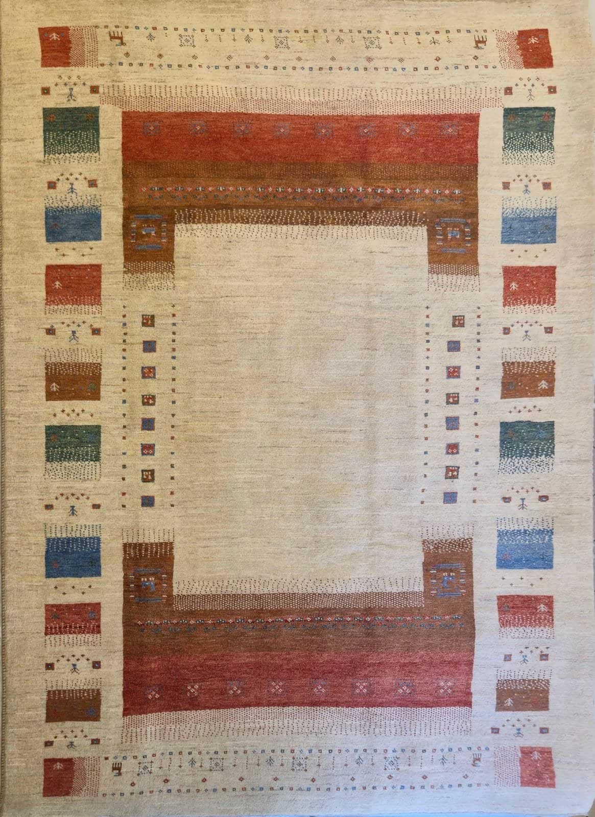 IRANIAN GABBEH HANDMADE WOOL CARPET