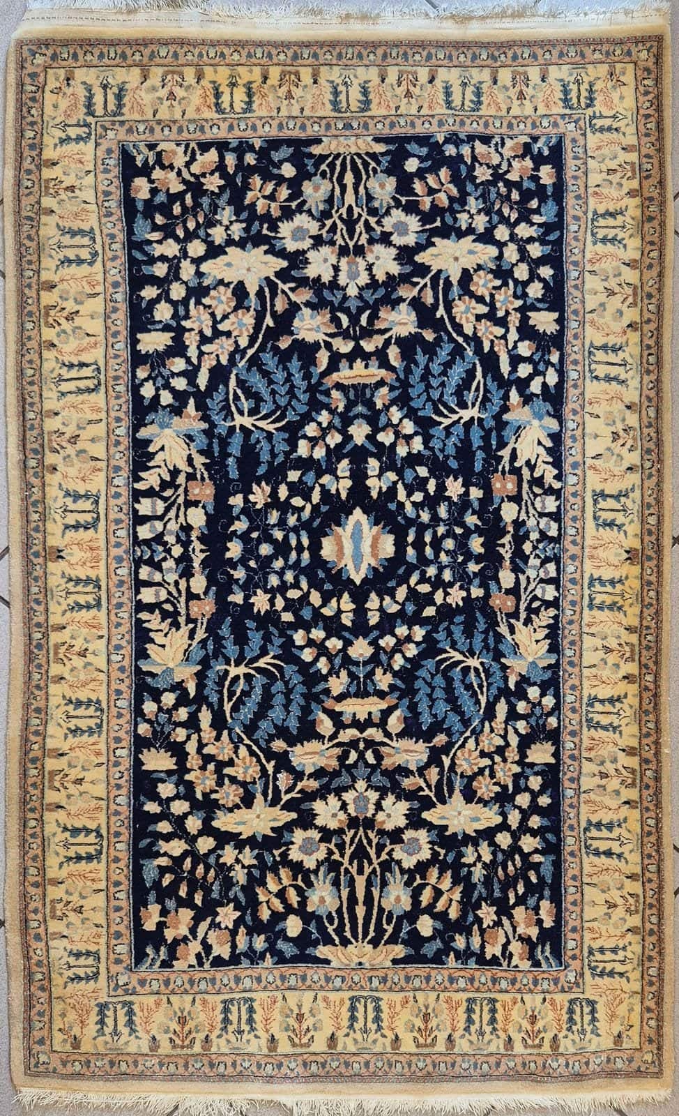 IRANIAN NAIN 6LA HANDMADE WOOL CARPET
