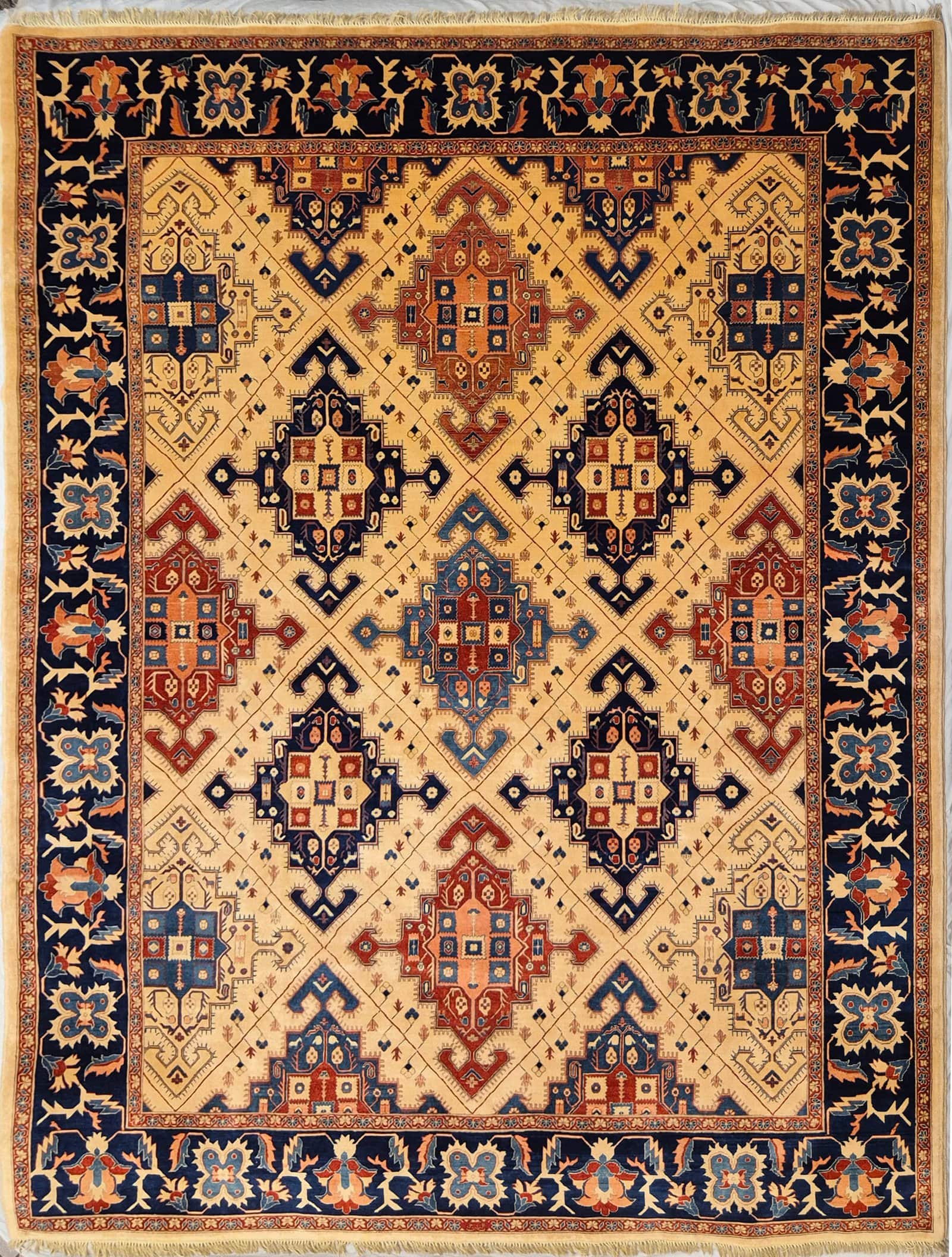 AFGHAN ZAGROS HANDMADE WOOL CARPET