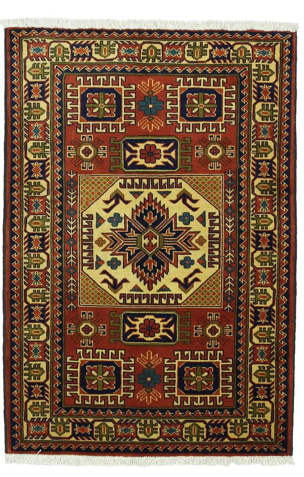 AFGHAN KARGAHI HANDMADE WOOL CARPET