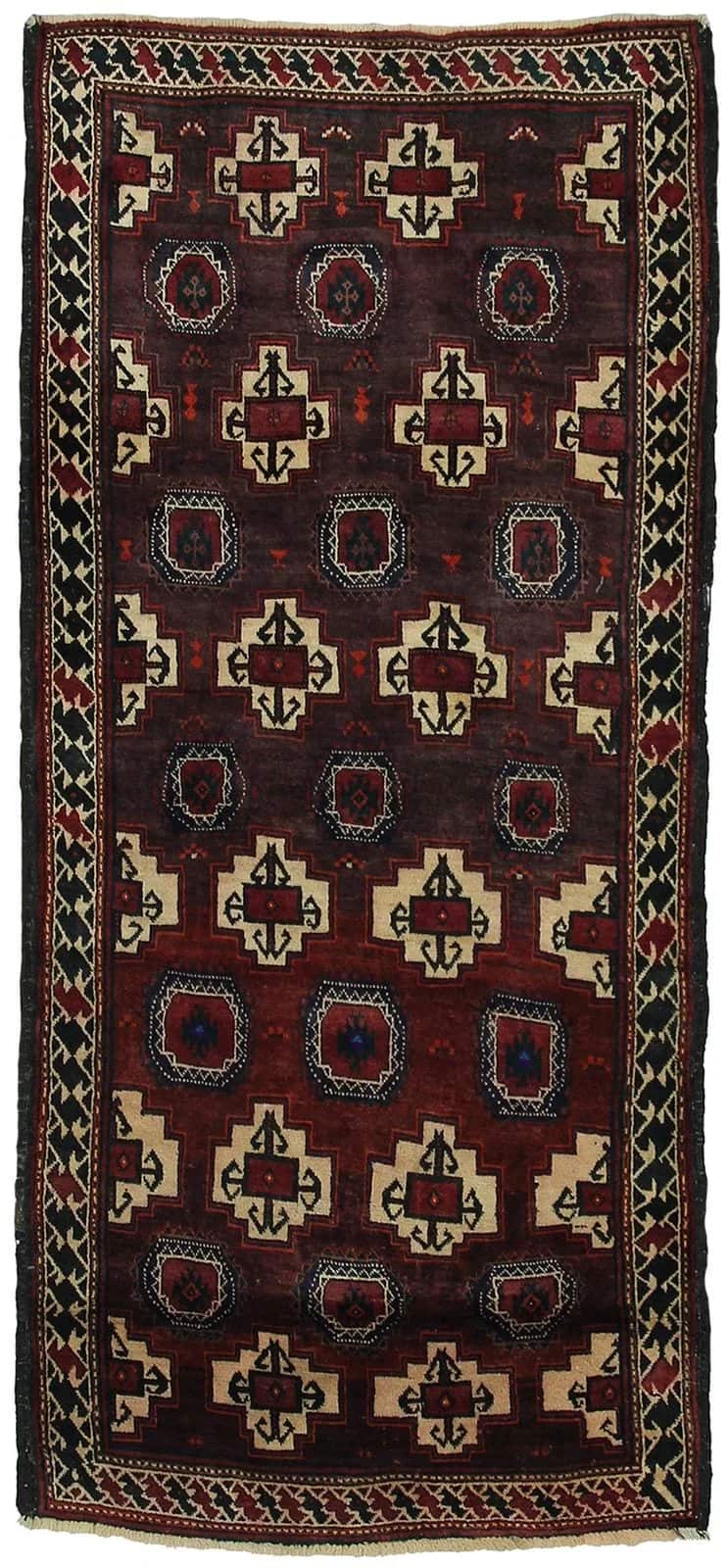 IRANIAN BALOUCH HANDMADE WOOL CARPET