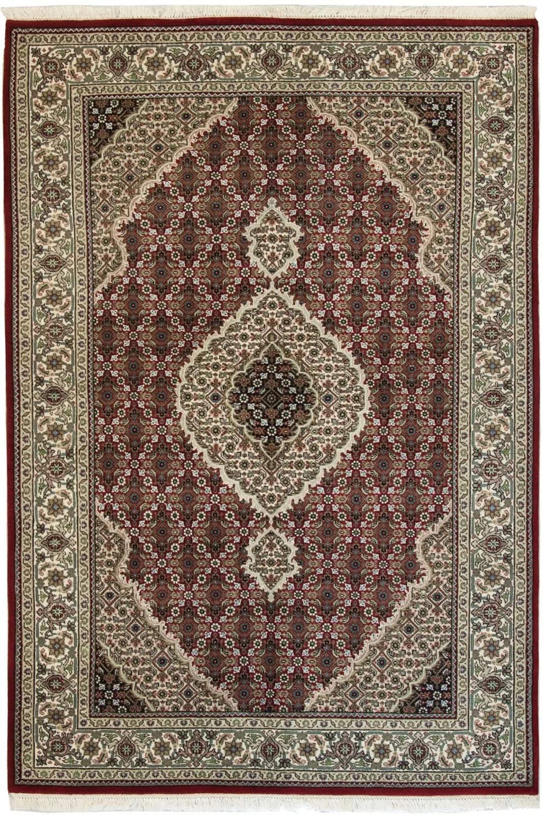 INDIAN TABRIZ MAHI HANDMADE CARPET