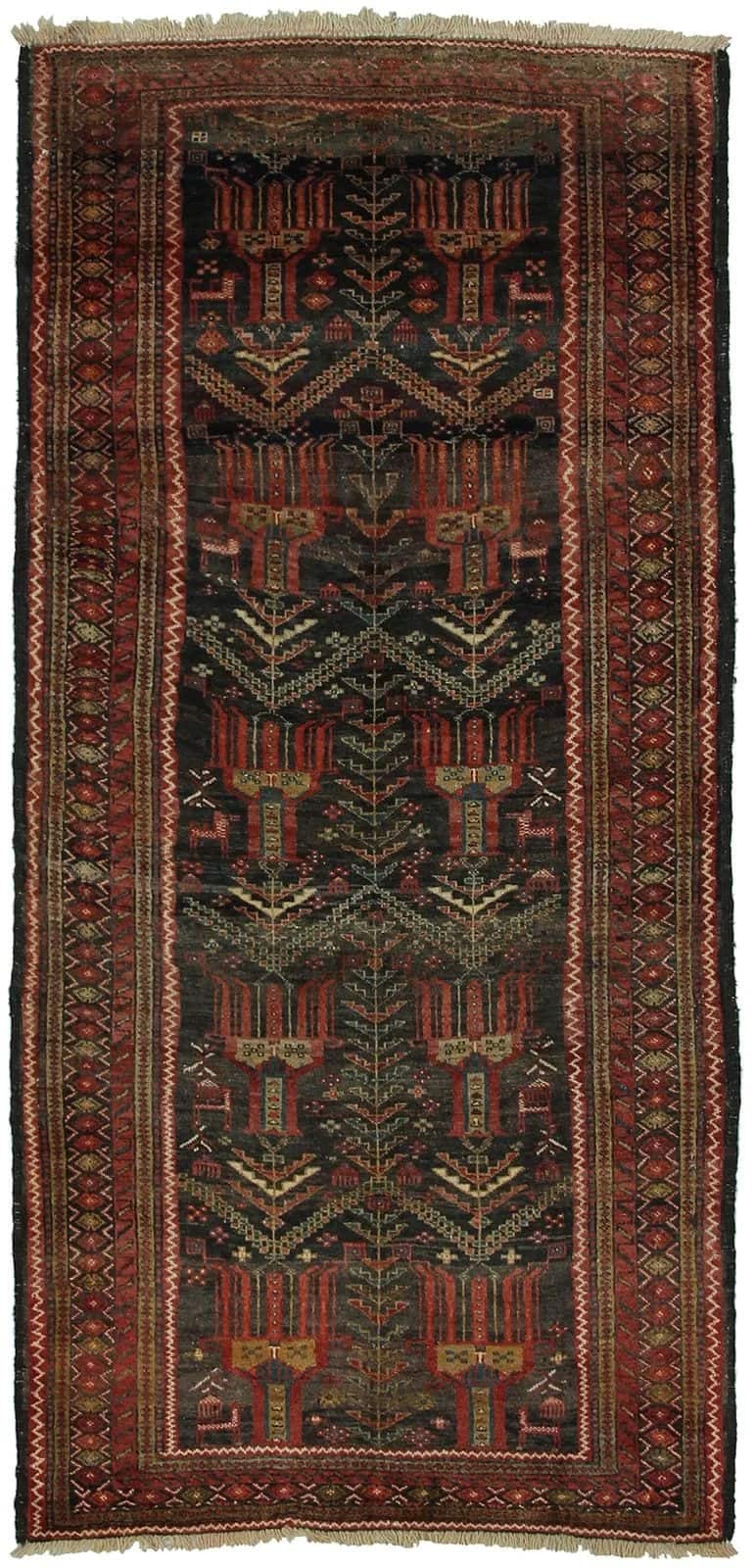 IRANIAN BALOUCH HANDMADE WOOL CARPET