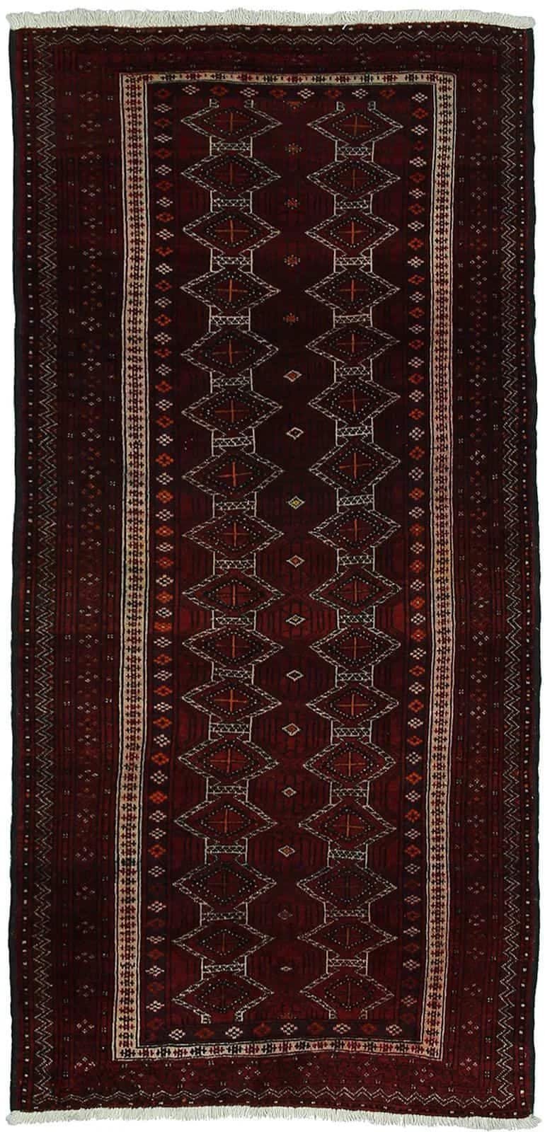 IRANIAN BALOUCH HANDMADE WOOL CARPET