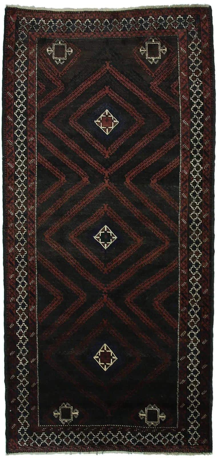 IRANIAN BALOUCH HANDMADE WOOL CARPET
