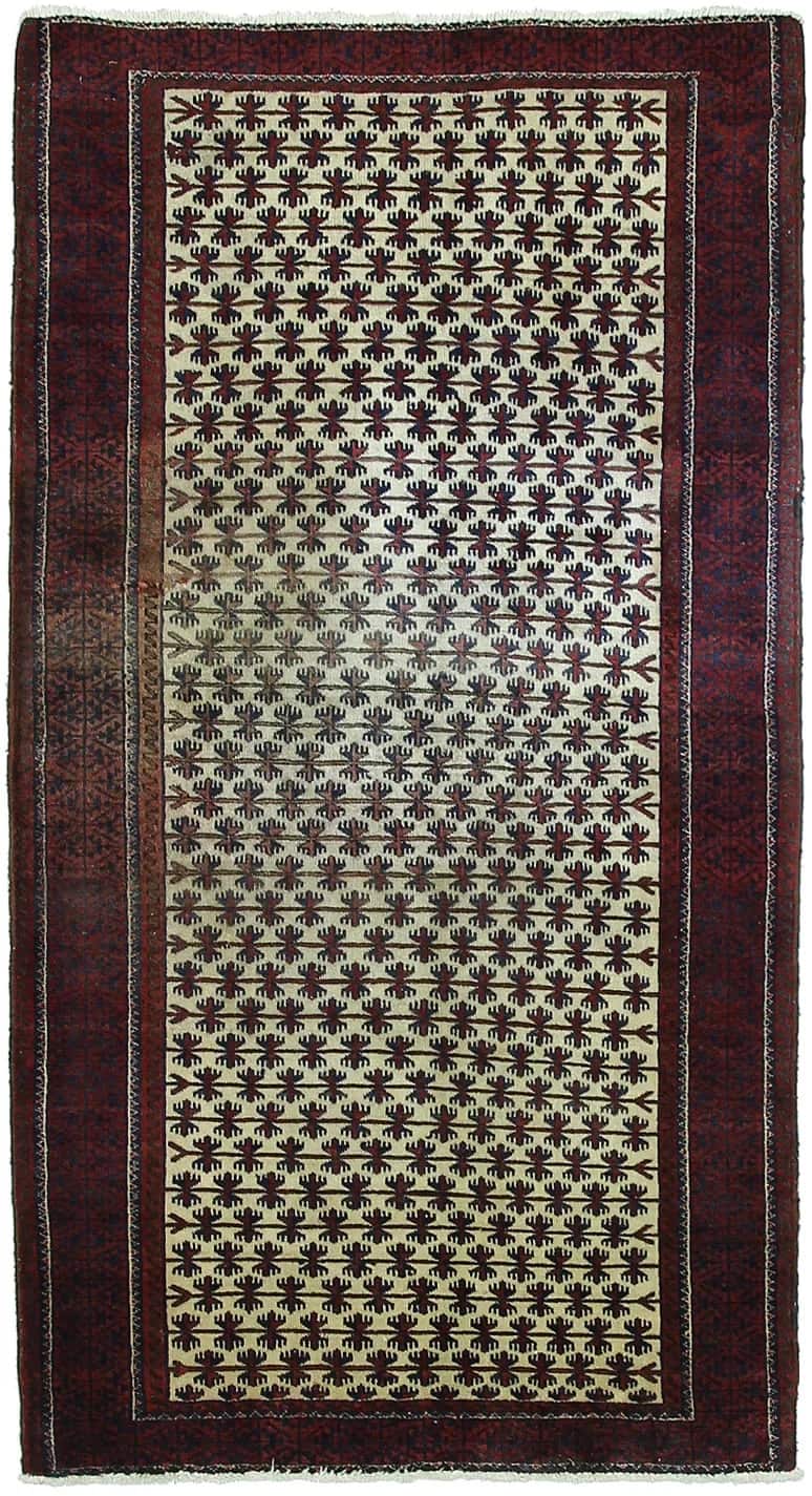IRANIAN BALOUCH HANDMADE WOOL CARPET