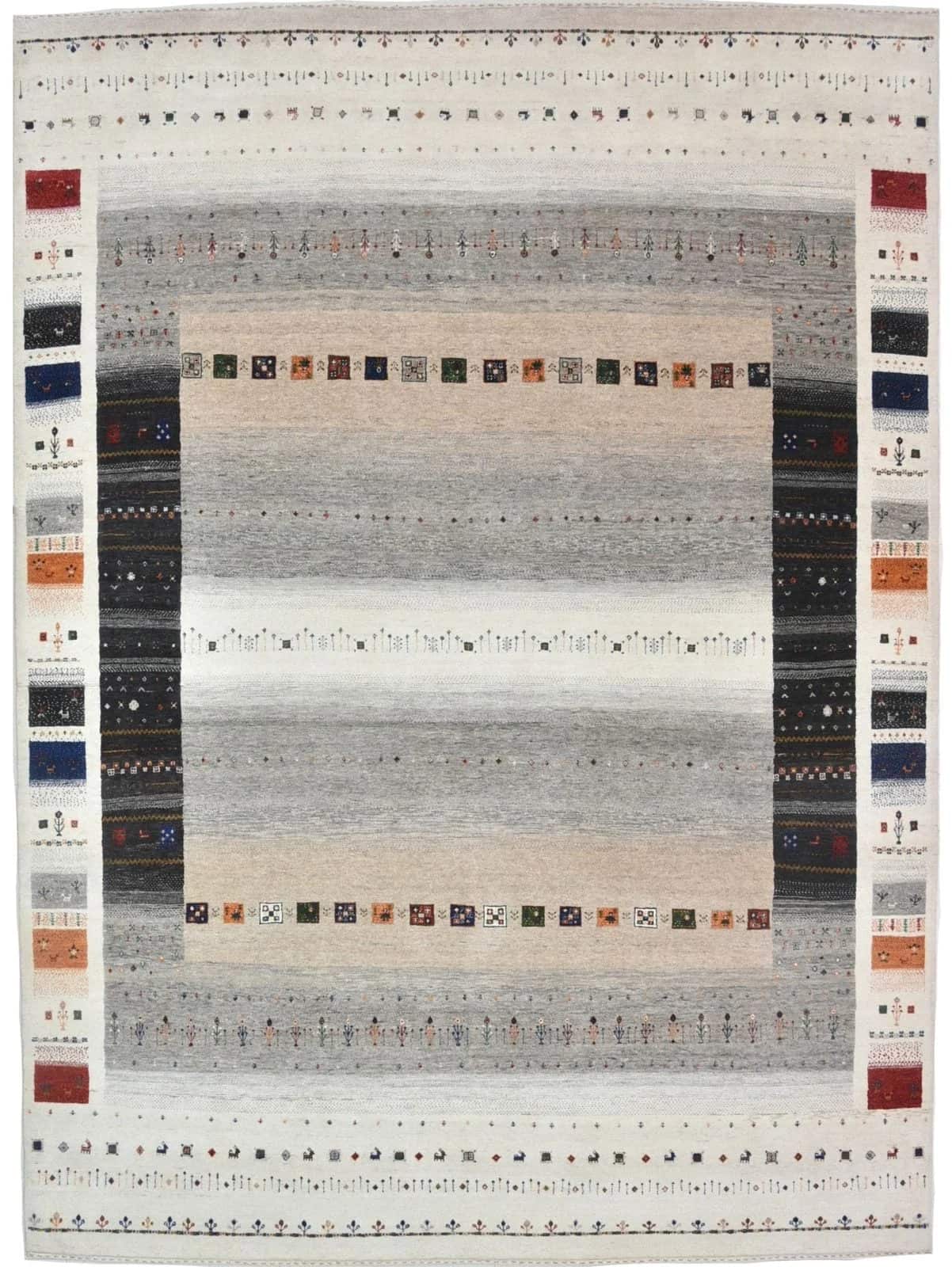 INDIAN LORIBAFT HANDMADE WOOL CARPET