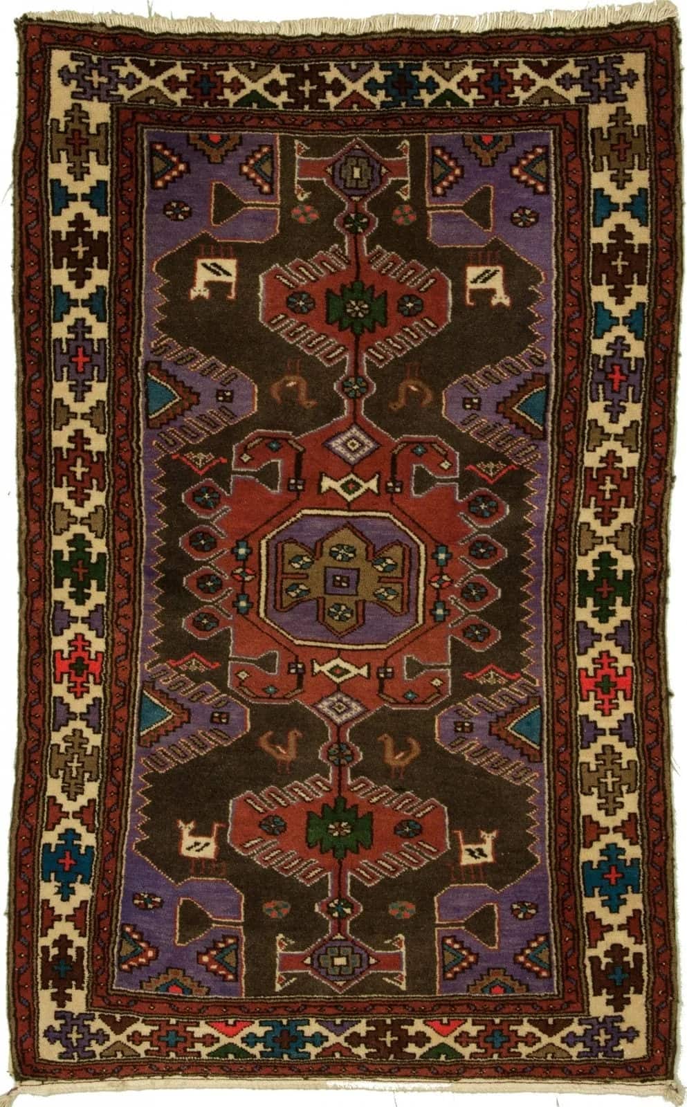 IRANIAN MOSEL HANDMADE WOOL CARPET