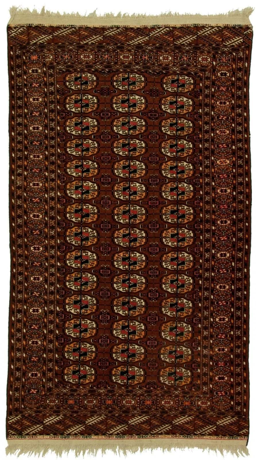 IRANIAN TURKEMAN HANDMADE WOOL CARPET
