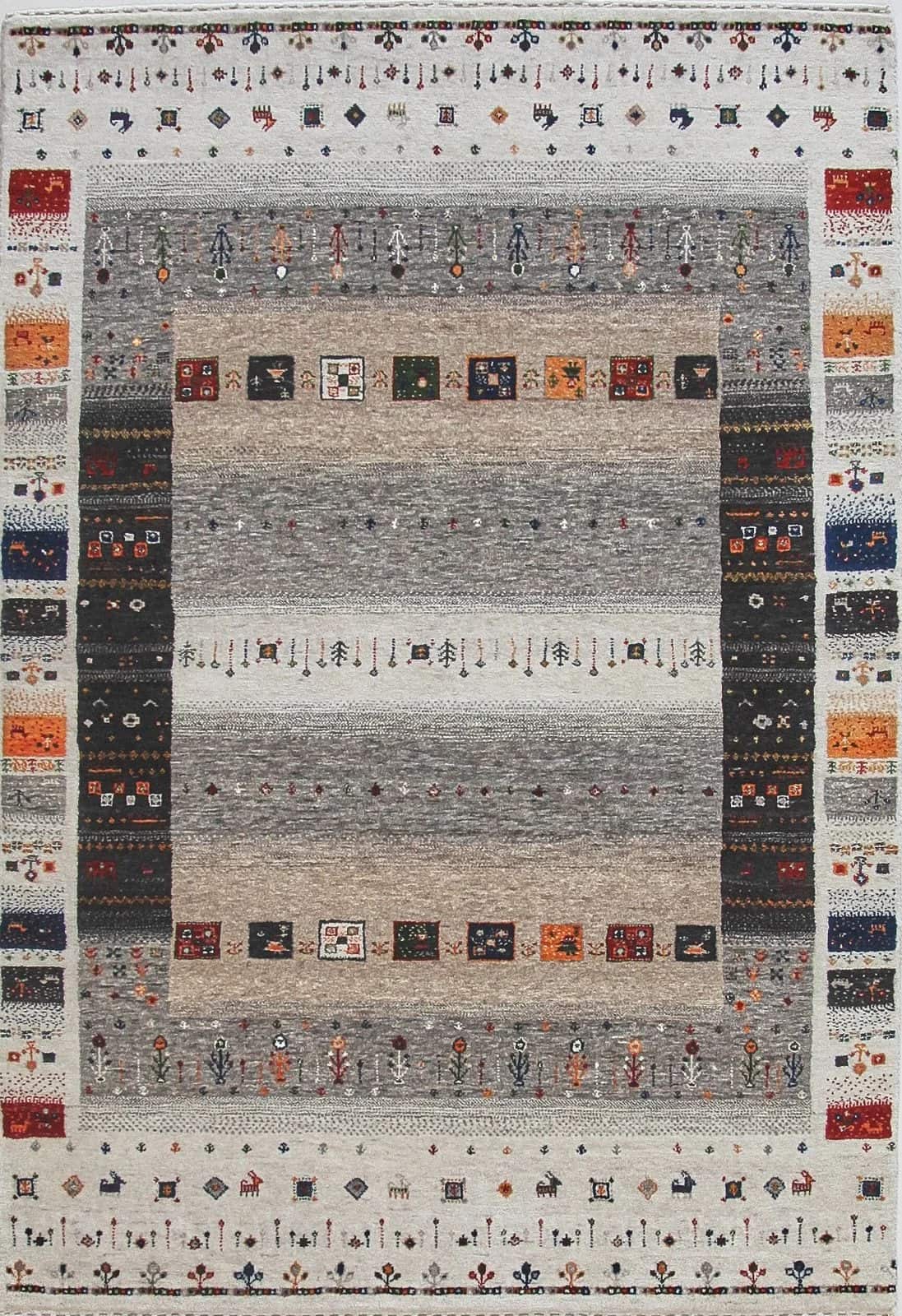 INDIAN LORIBAFT HANDMADE WOOL CARPET (multiple sizes)
