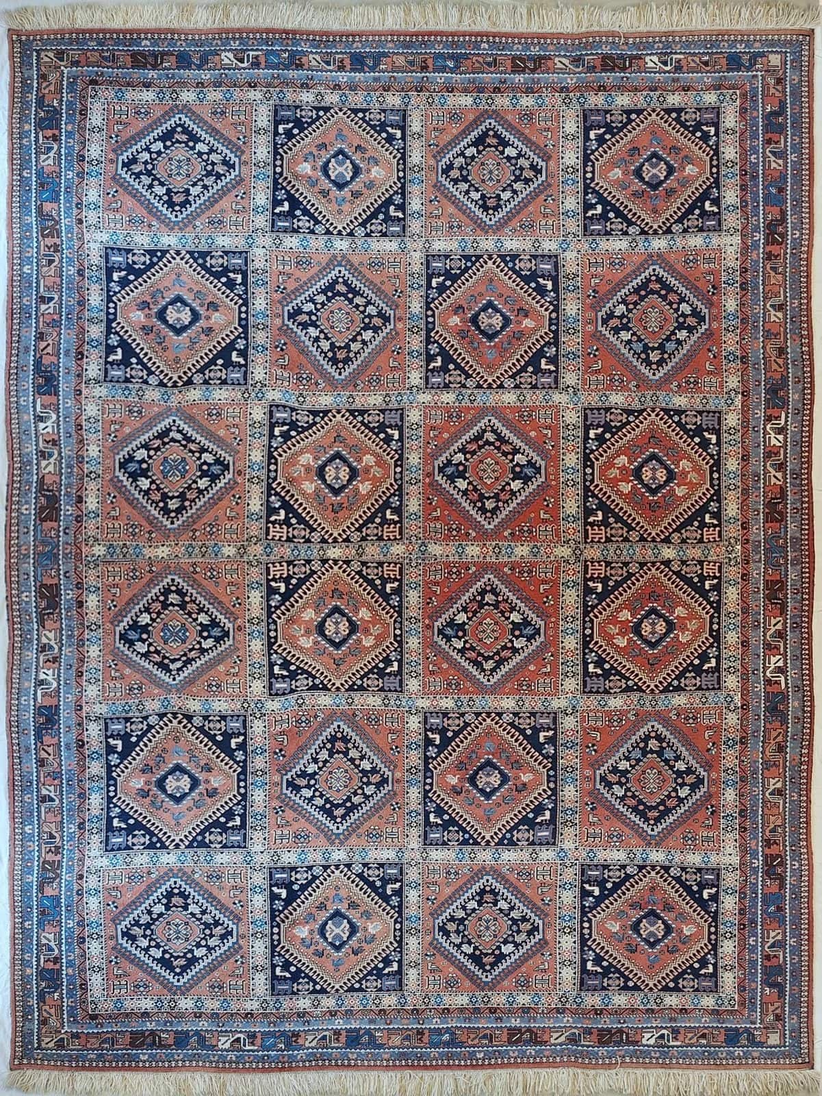 IRANIAN YALAMEH HANDMADE WOOL CARPET