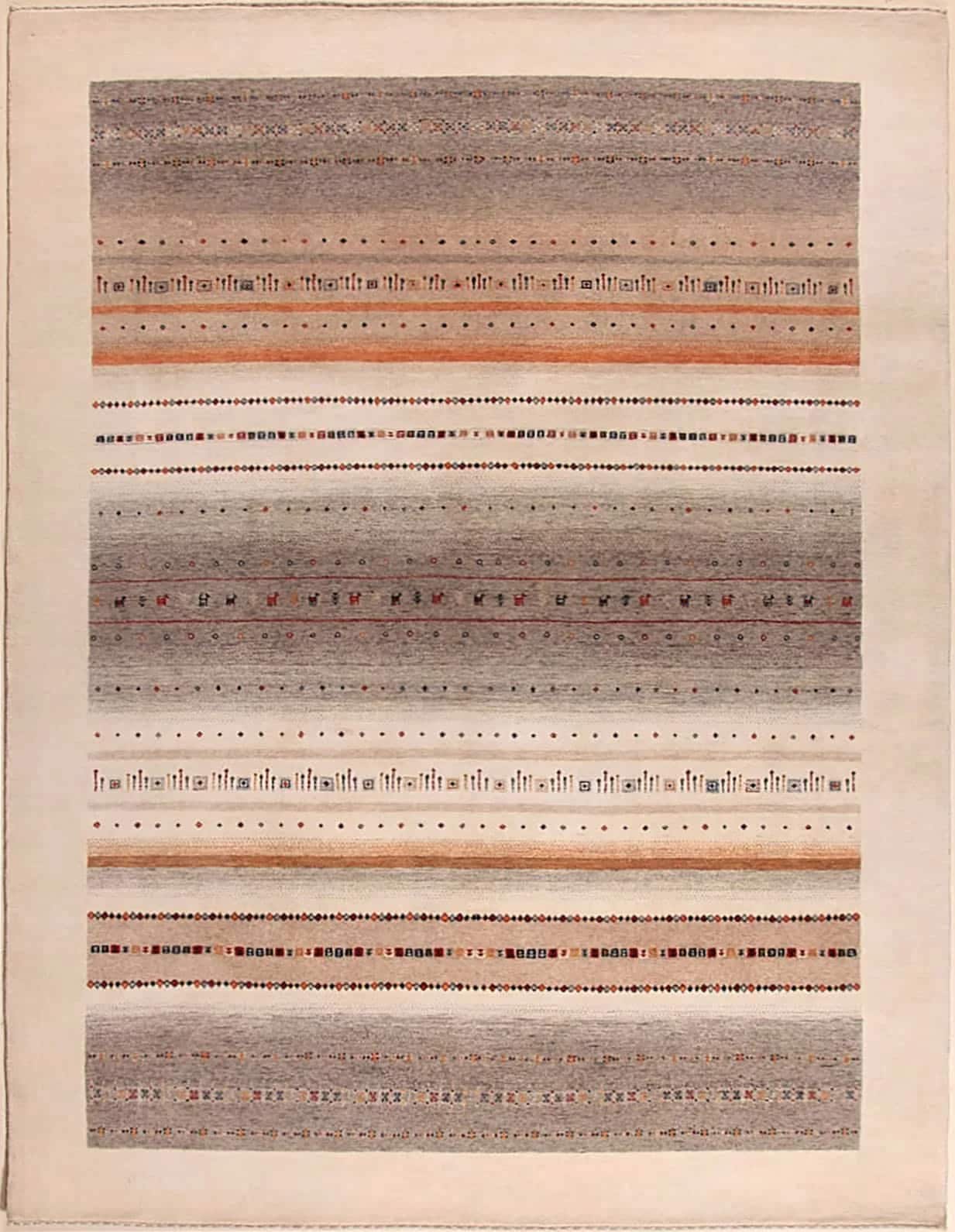 INDIAN LORIBAFT HANDMADE WOOL CARPET (Multiple Sizes)