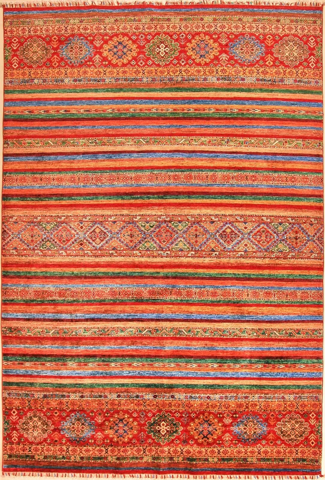 AFGÁN SHIRVAN SHAWL KÉZI CSOMÓZÁSÚ GYAPJÚ SZŐNYEG