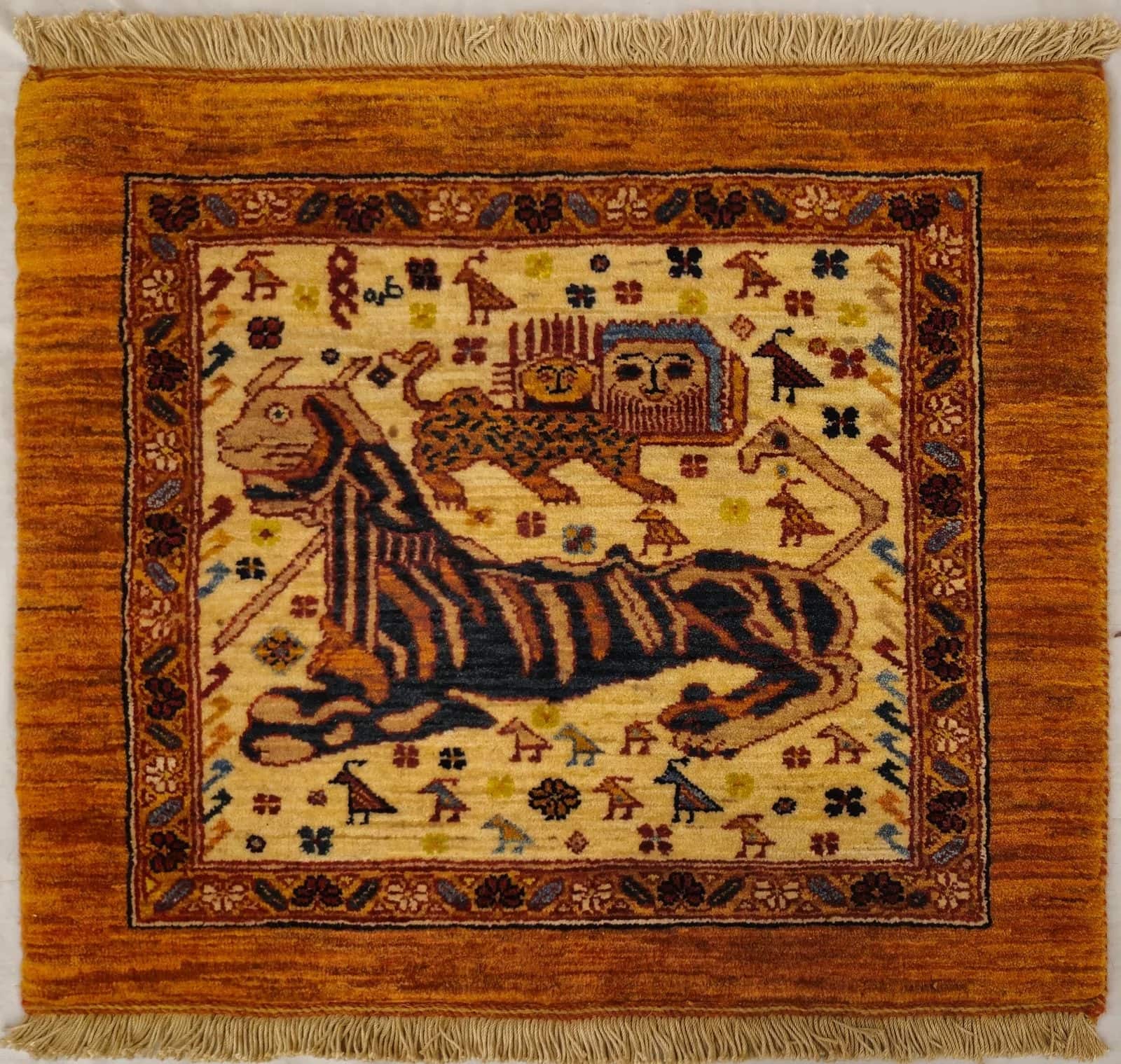 INDIAN LORIBAFT HANDMADE WOOL CARPET