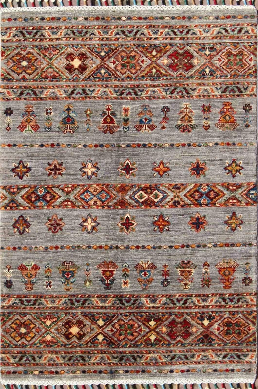 AFGÁN SHIRVAN SHAWL KÉZI CSOMÓZÁSÚ GYAPJÚ SZŐNYEG