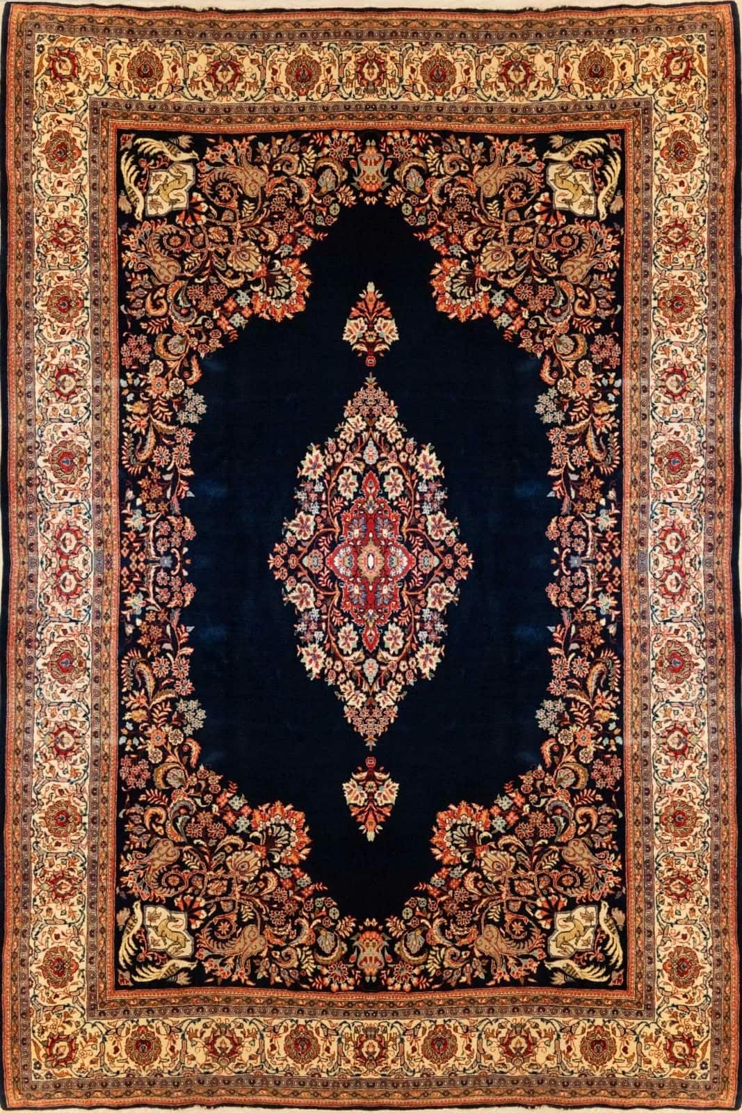 IRANIAN SAROUGH HANDMADE WOOL CARPET