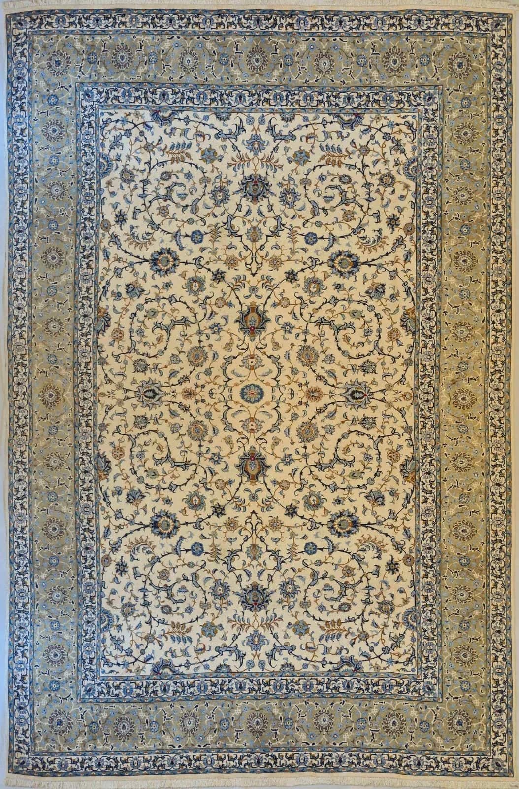 IRANIAN KASHAN HANDMADE WOOL CARPET