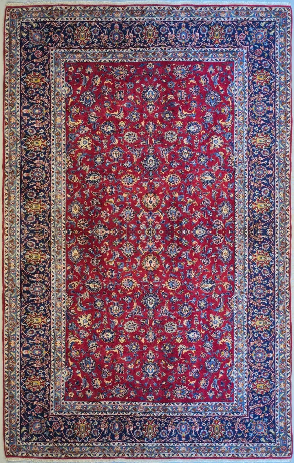 IRANIAN KASHAN HANDMADE WOOL CARPET