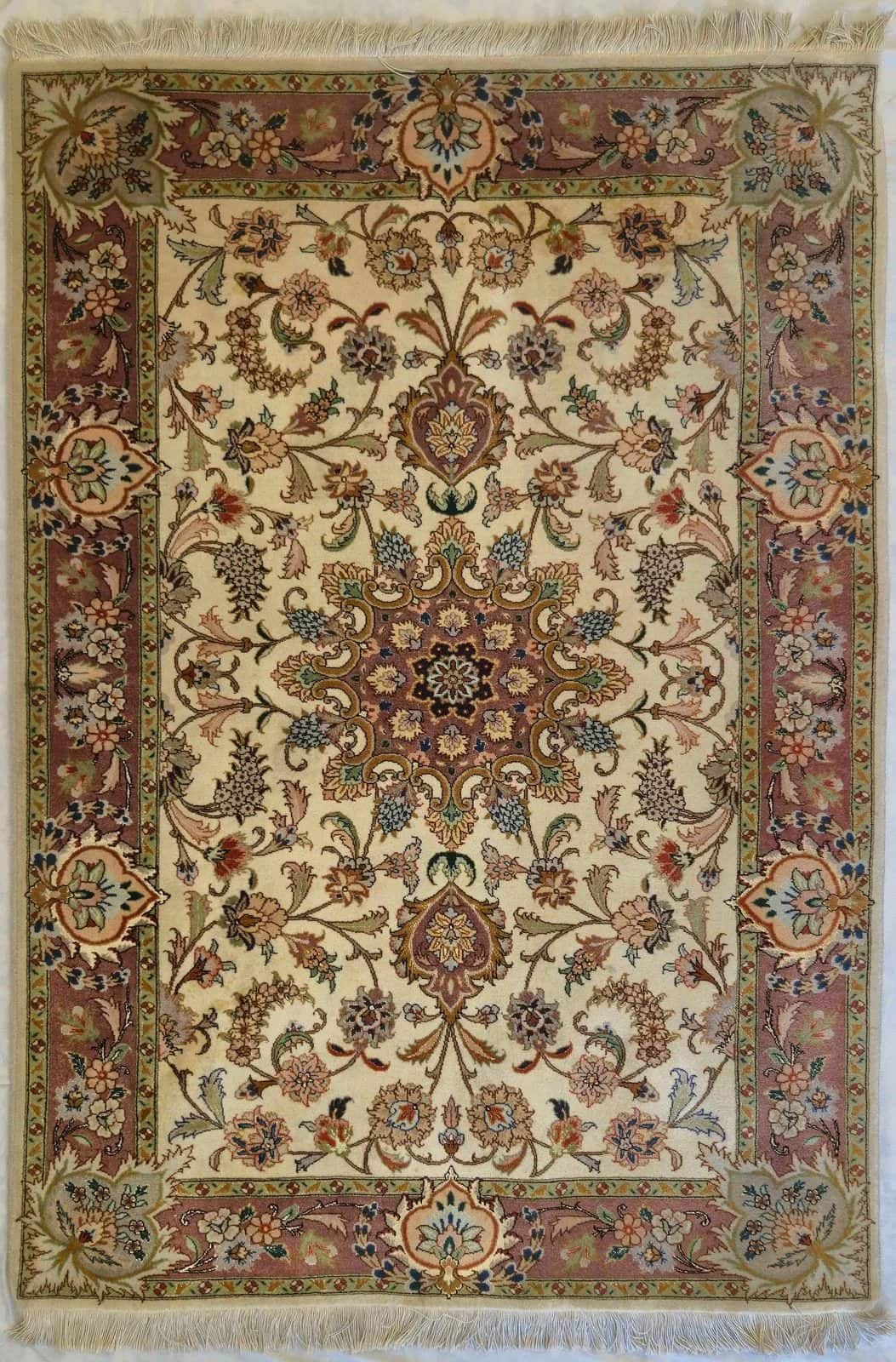 IRANIAN TABRIZ HANDMADE WOOL CARPET