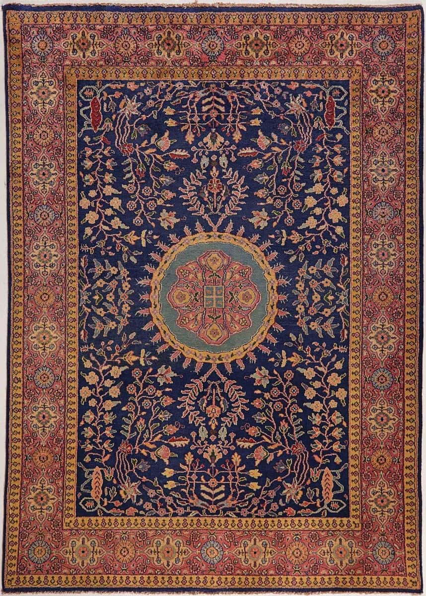 INDIAN SAROUGH MOHAJIRAN HANDMADE WOOL CARPET