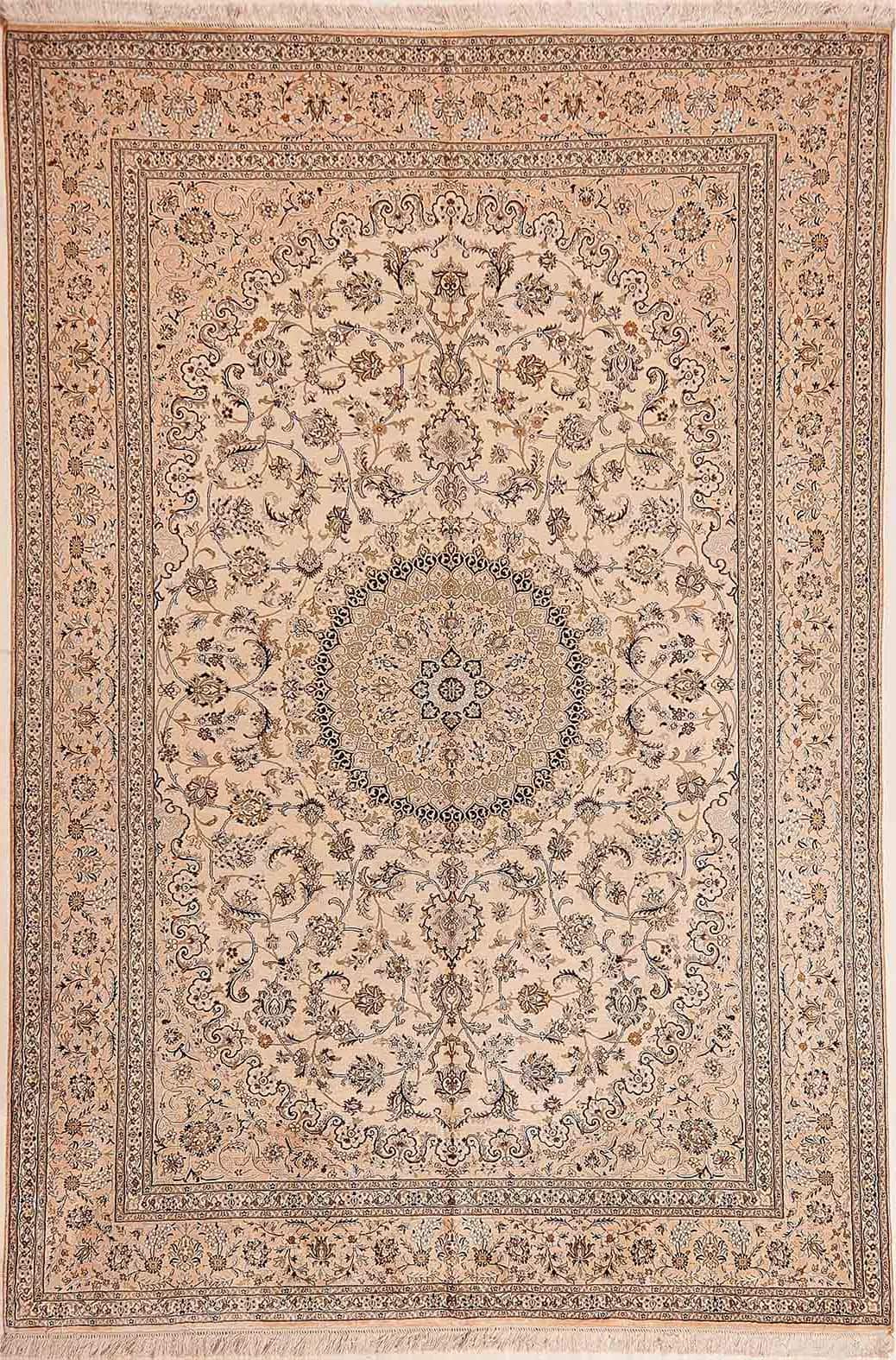 INDIAN KASHMIR SILK HANDMADE CARPET