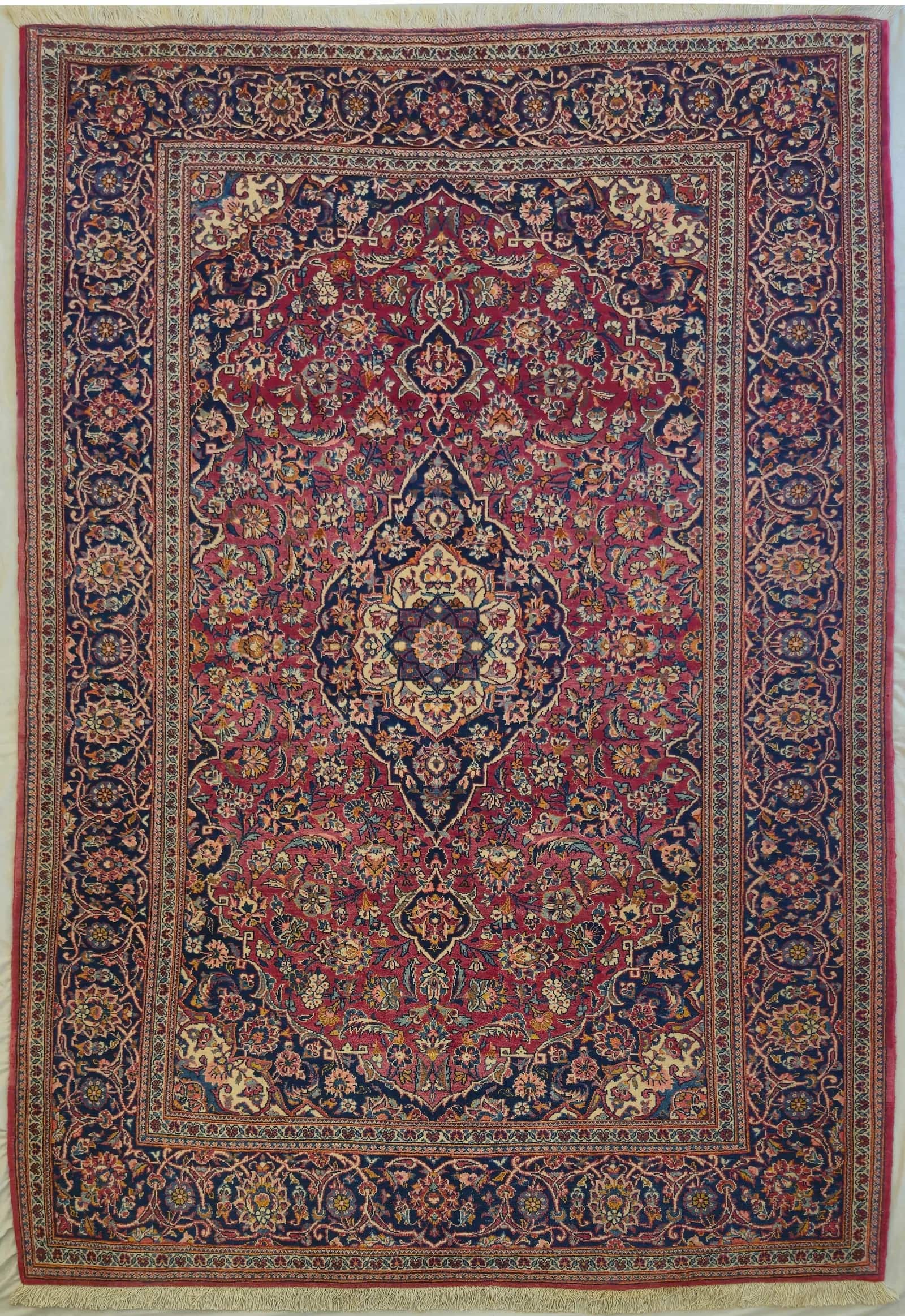 IRANIAN KASHAN HANDMADE WOOL CARPET
