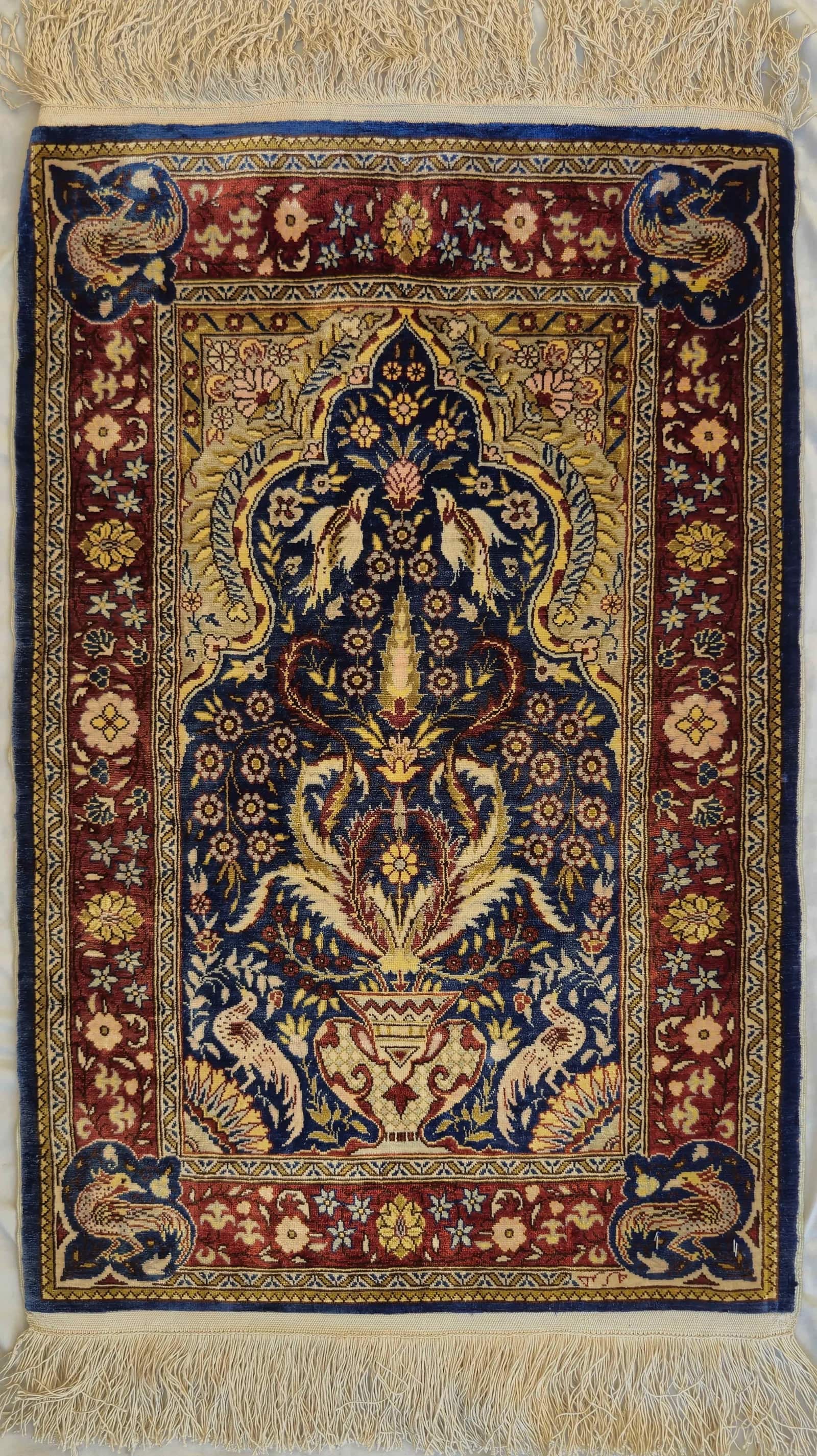 TURKISH HEREKE SILK HANDMADE CARPET
