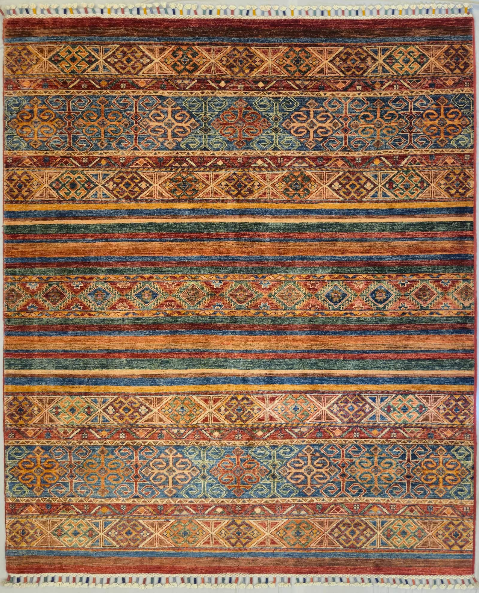 AFGHAN SHIRVAN SHAWL HANDMADE WOOL CARPET
