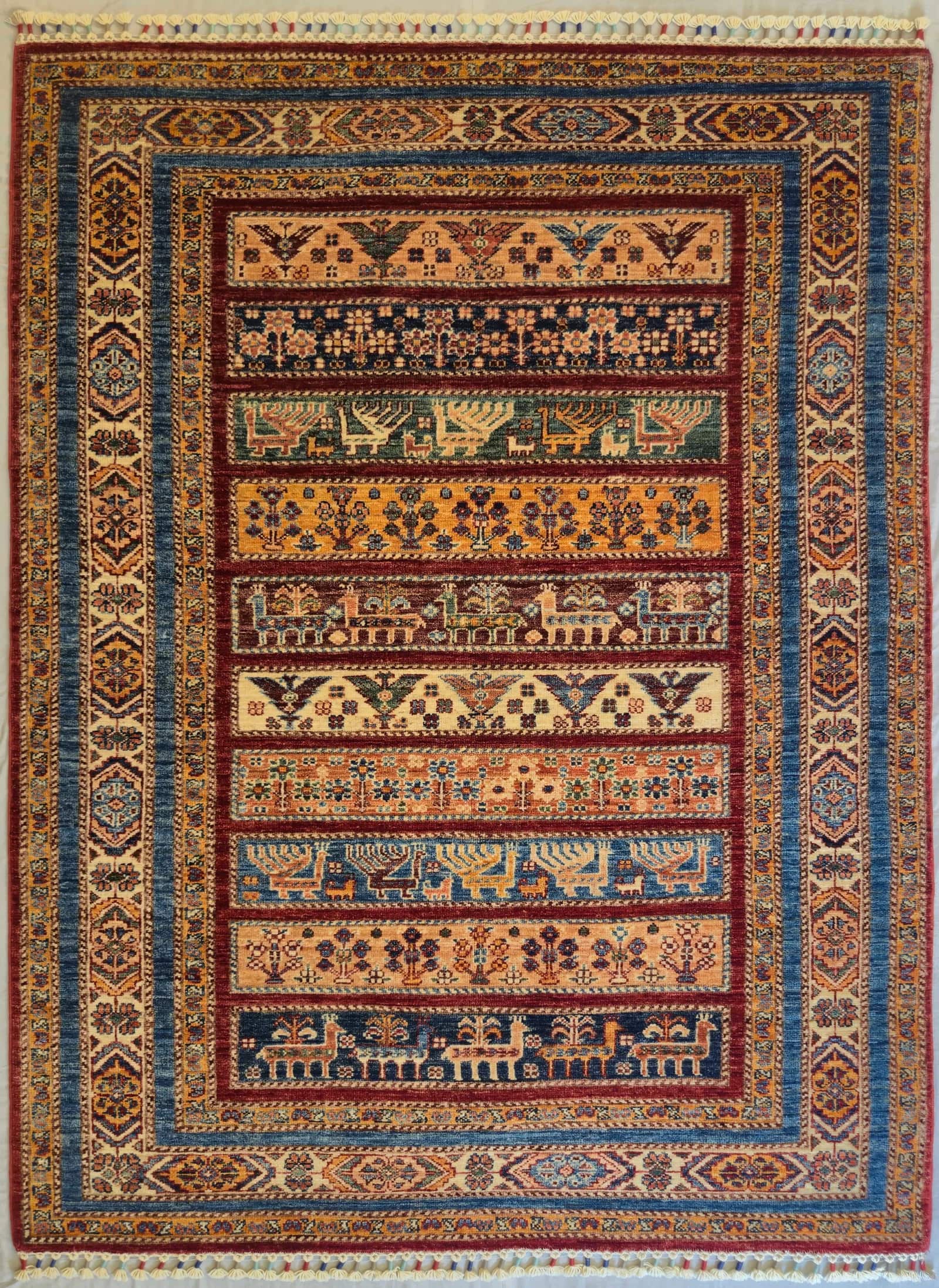 AFGHAN SHIRVAN HANDMADE WOOL CARPET