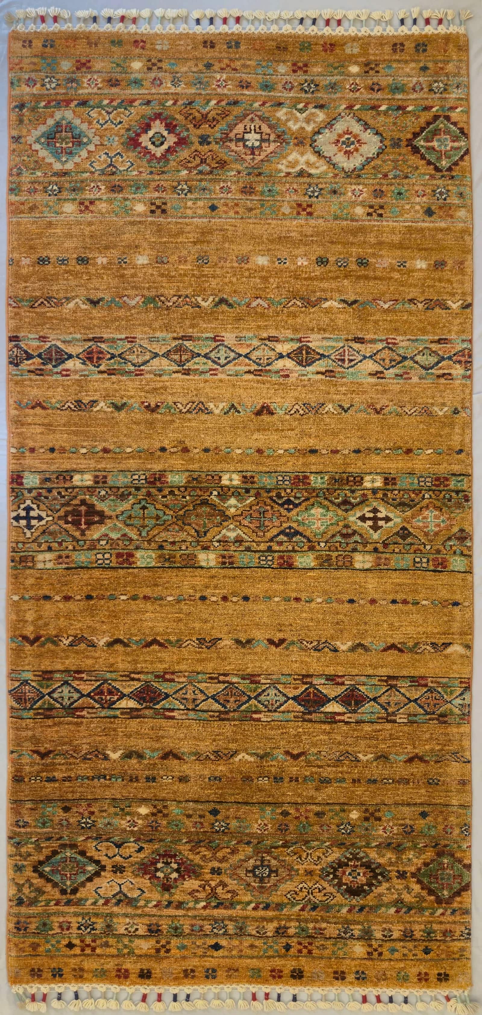 AFGHAN SHIRVAN SHAWL HANDMADE WOOL CARPET