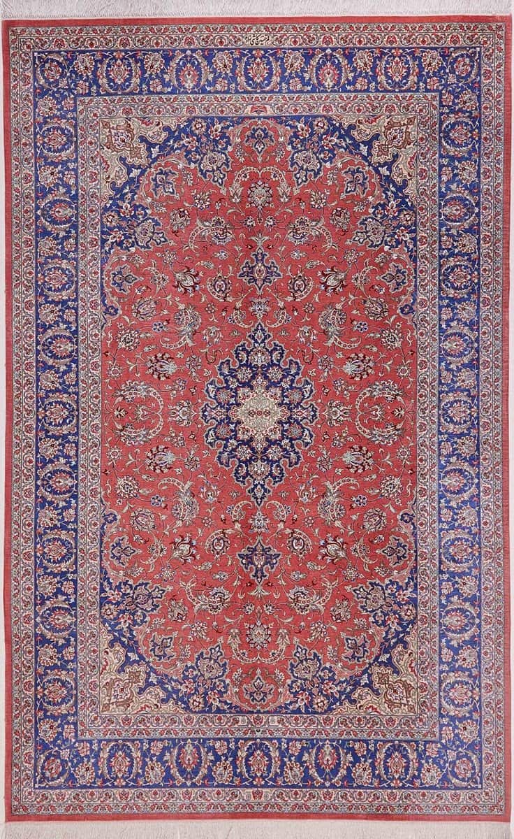 IRANIAN QOM SILK HANDMADE CARPET