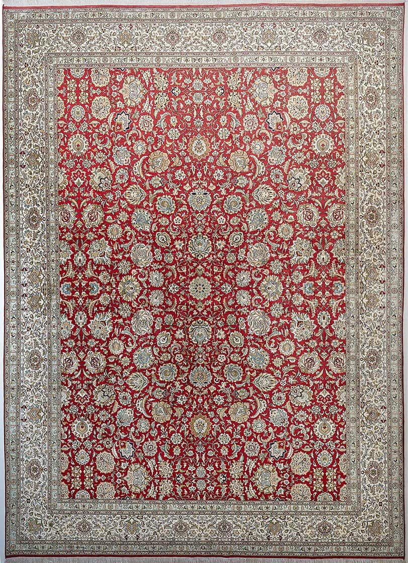INDIAN KASHMIR SILK HANDMADE CARPET