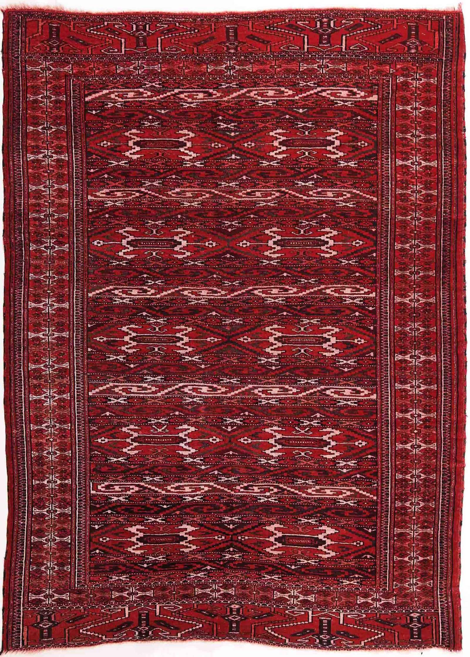 IRANIAN TURKEMAN HANDMADE WOOL CARPET