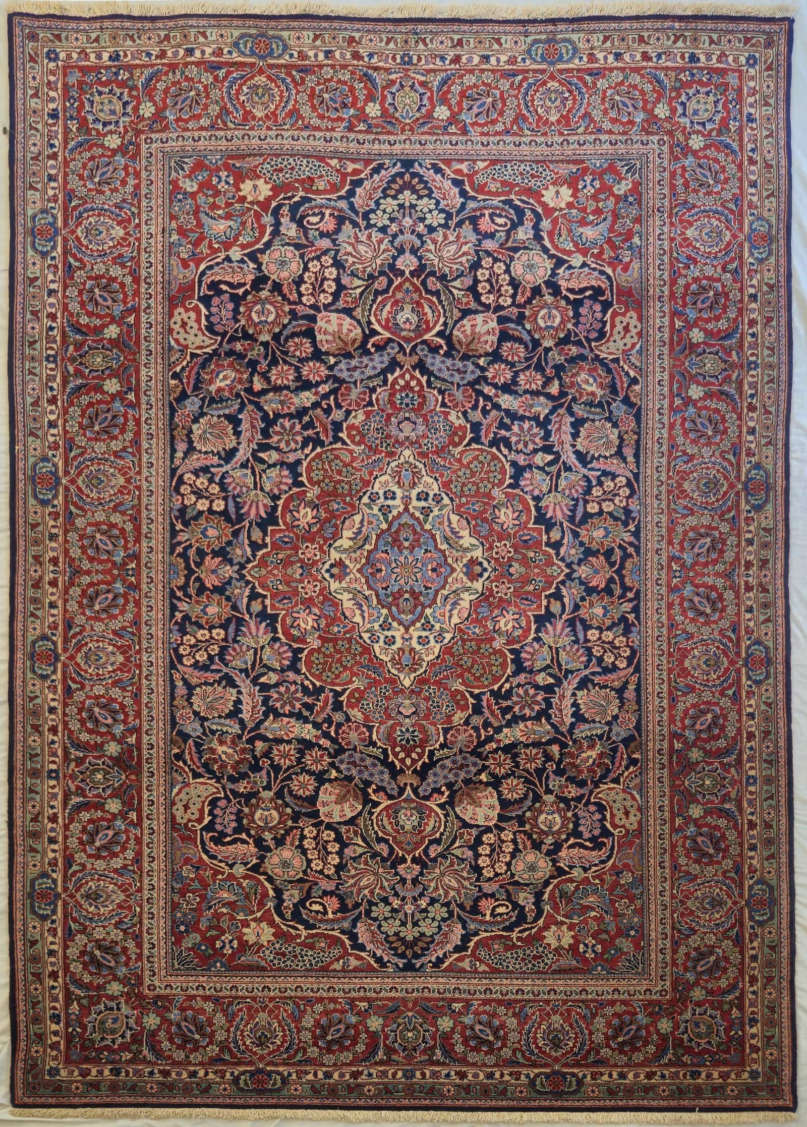 IRANIAN KASHAN HANDMADE WOOL CARPET