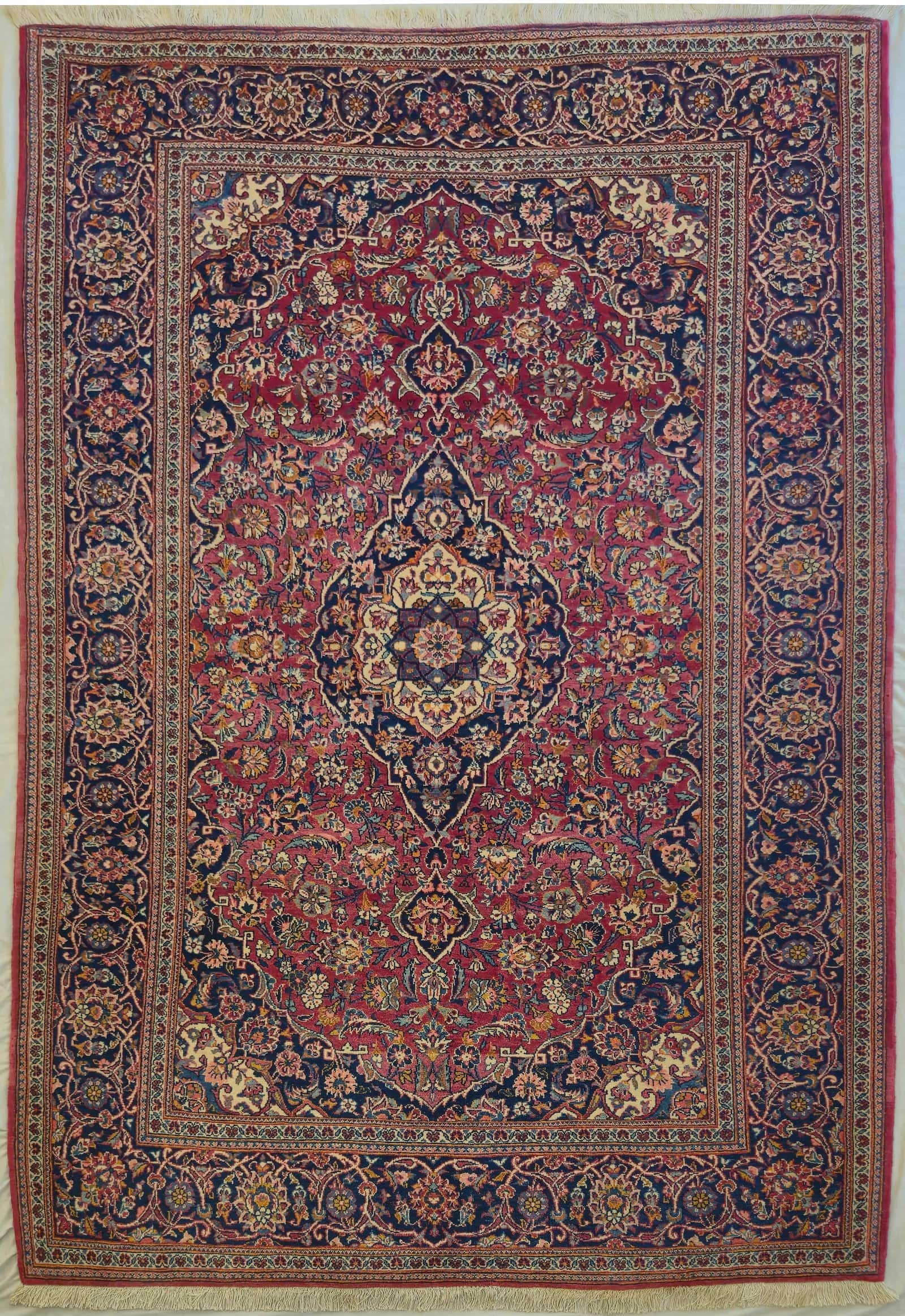 IRANIAN KASHAN HANDMADE WOOL CARPET
